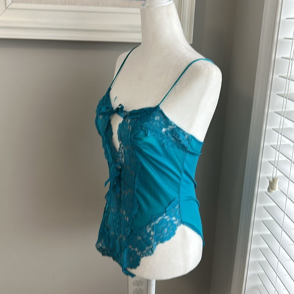 Vintage Alana Gale Intimates Teddy Romper Lace High Cut Nylon Bodysuit Robe Set - Picture 6 of 16